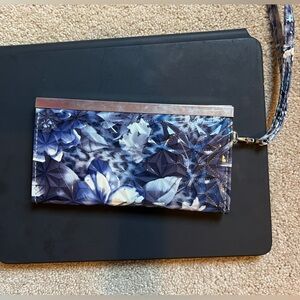 Blue wrist wallet